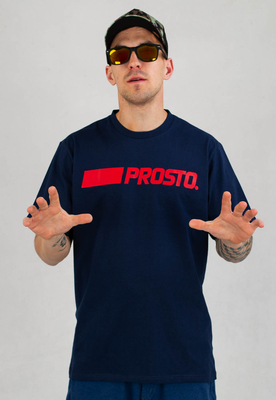 T-shirt Prosto Retr granatowy
