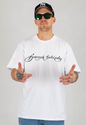 T-shirt RPS Rysiu Peja Solufka Szacunek Ludzi Ulicy biały