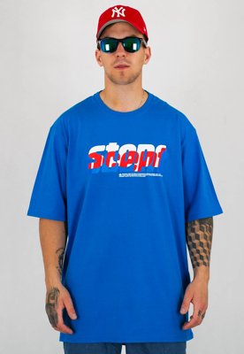 T-shirt Stoprocent Baggy Lucent niebieski