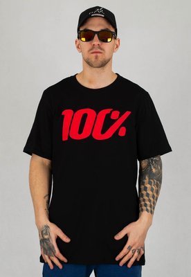 T-shirt Stoprocent Big Sto czarno czerwony