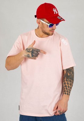 T-shirt Stoprocent Small Sto różowo biały
