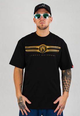 T-shirt Street Autonomy Ebra czarno złoty