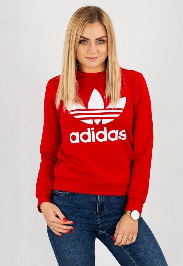 Bluza Adidas Trefoil czerwona