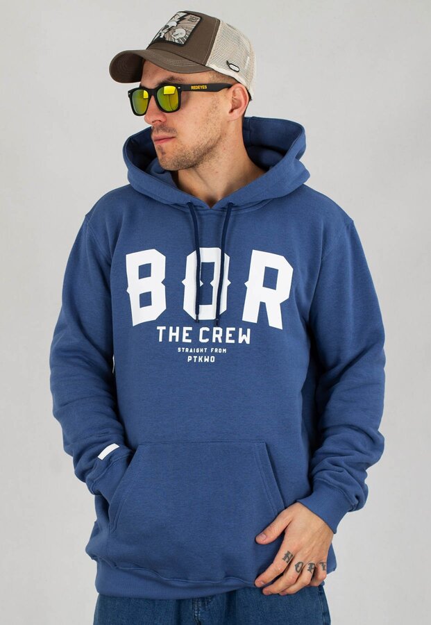 Bluza B.O.R. Biuro Ochrony Rapu Borcrew The Crew jeans niebieski