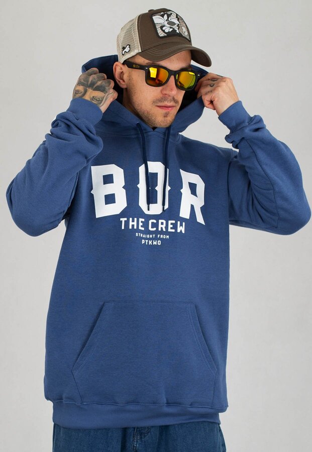 Bluza B.O.R. Biuro Ochrony Rapu Borcrew The Crew jeans niebieski