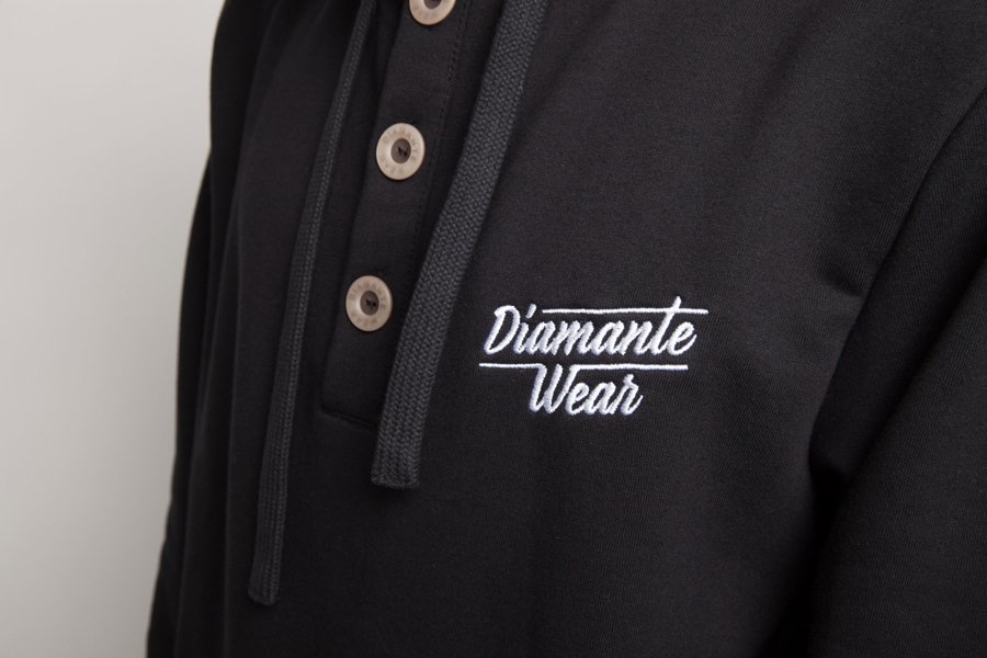 Bluza Diamante Wear Classic Button czarna