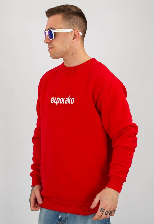 Bluza El Polako Logobox czerwona