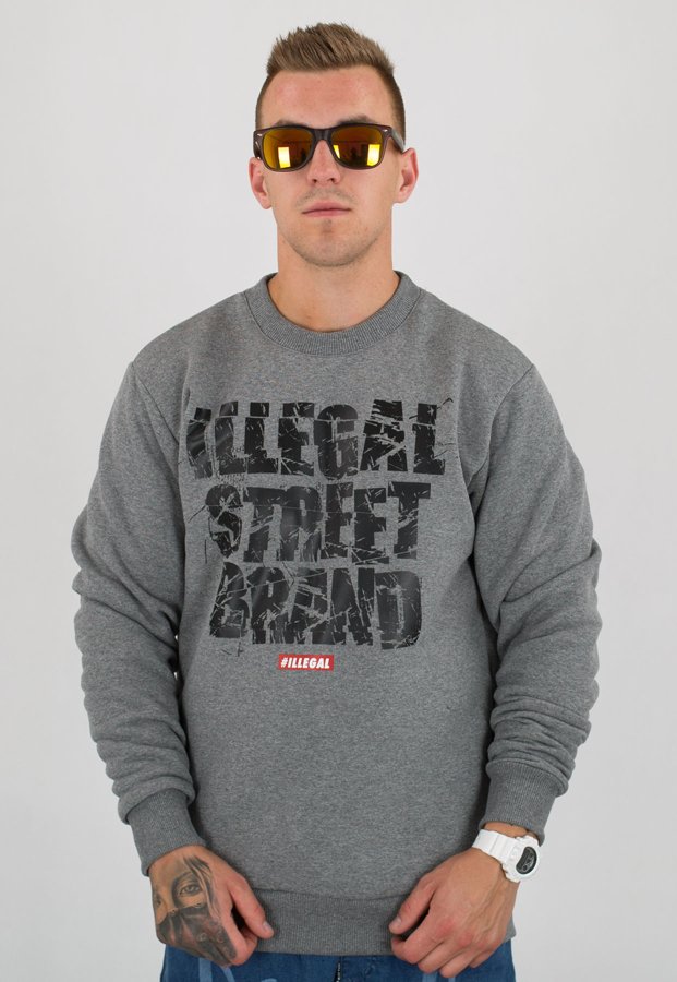 Bluza Illegal Street Brand ciemno szara