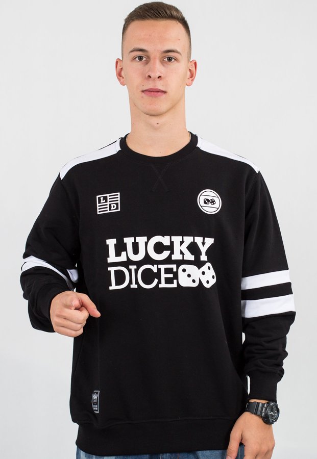 Bluza Lucky Dice College czarno biała