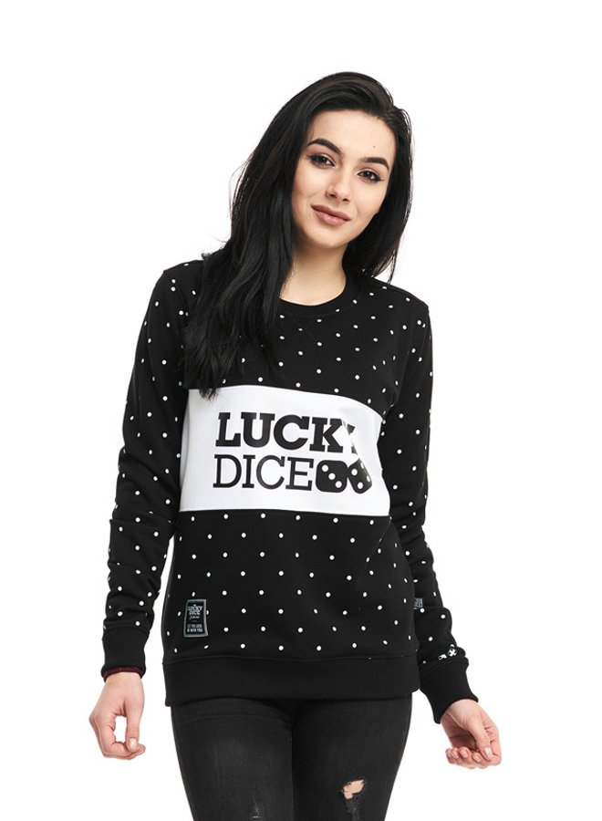 Bluza Lucky Dice Dot Cut czarna