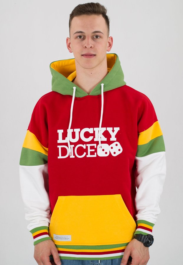 Bluza Lucky Dice Logo Colour czerwona