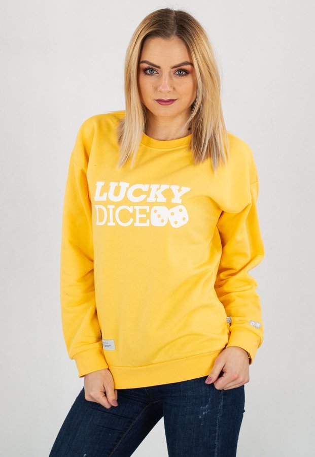 Bluza Lucky Dice Logo Girls żółta