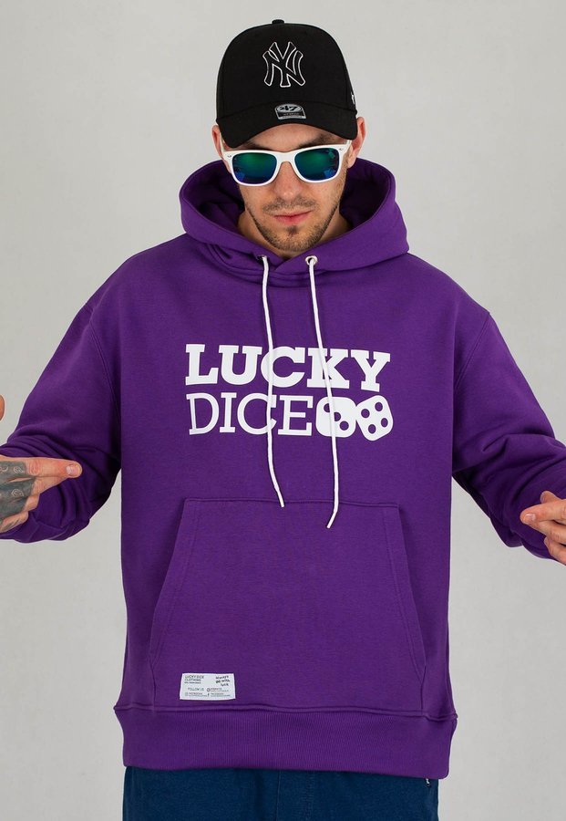 Bluza Lucky Dice Logo fioletowa