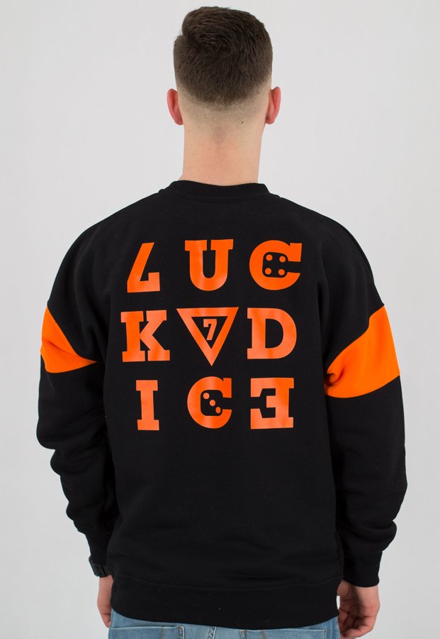 Bluza Lucky Dice Nine Letters czarno pomarańczowa