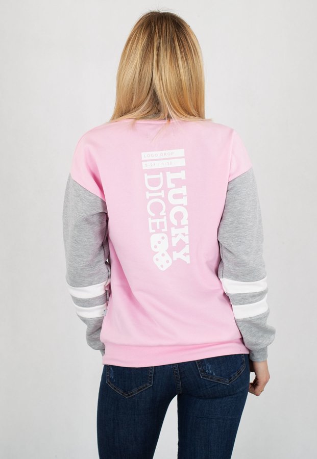 Bluza Lucky Dice Two Logos Girl różowa