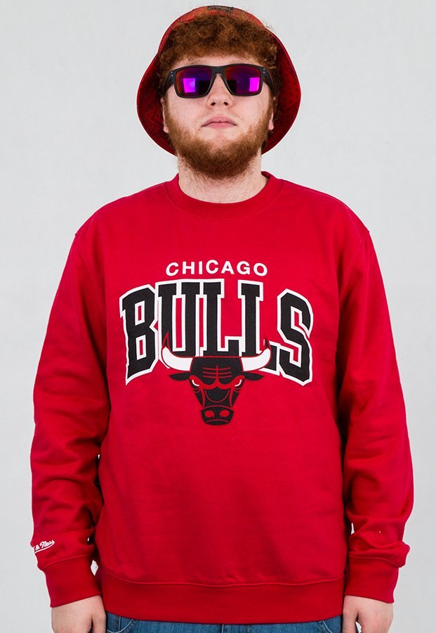 Bluza Mitchell & Ness NBA Arch Chicago Bulls czerwona