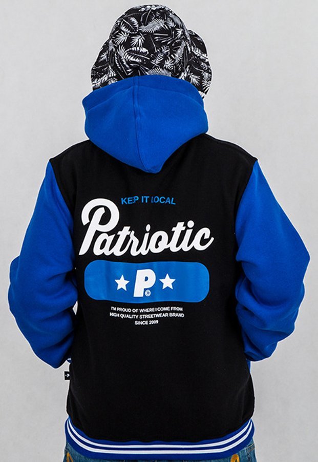 Bluza Patriotic Base Zip czarno niebieska
