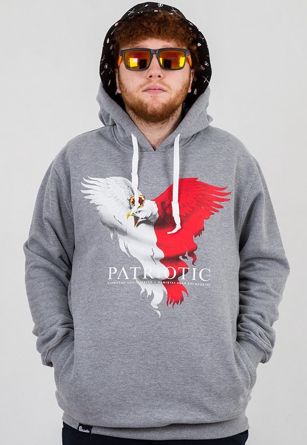 Bluza Patriotic Eagle New szara