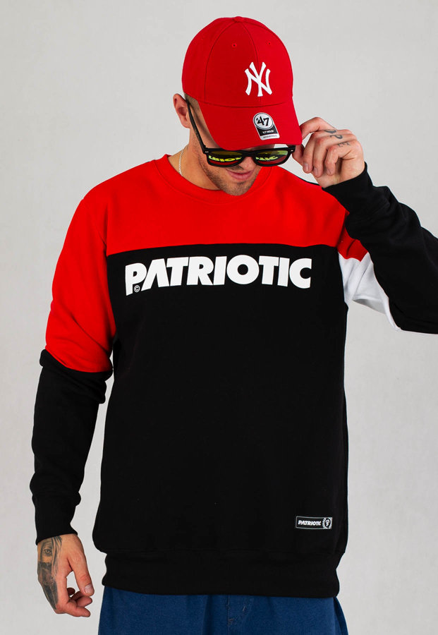Bluza Patriotic F-Shoulder biało czarno czerwona