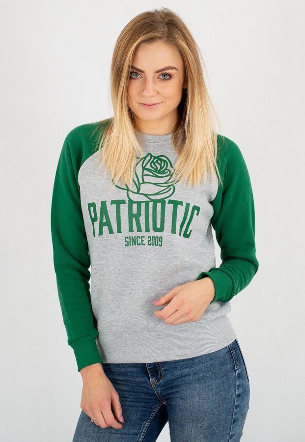Bluza Patriotic Pat Rose szaro zielona