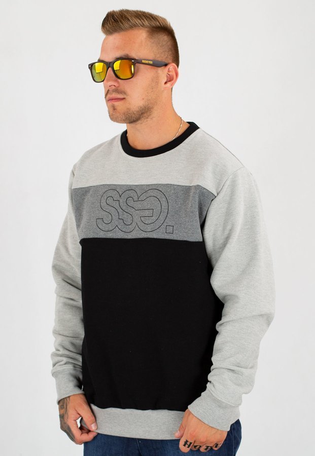 Bluza SSG Triple Outline jasno szaro czarna