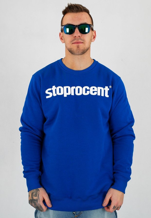 Bluza Stoprocent Classic Logo niebieska