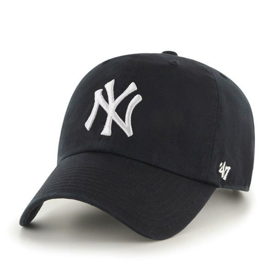 Czapka 47 Brand Clean Up MLB New York Yankees czarna