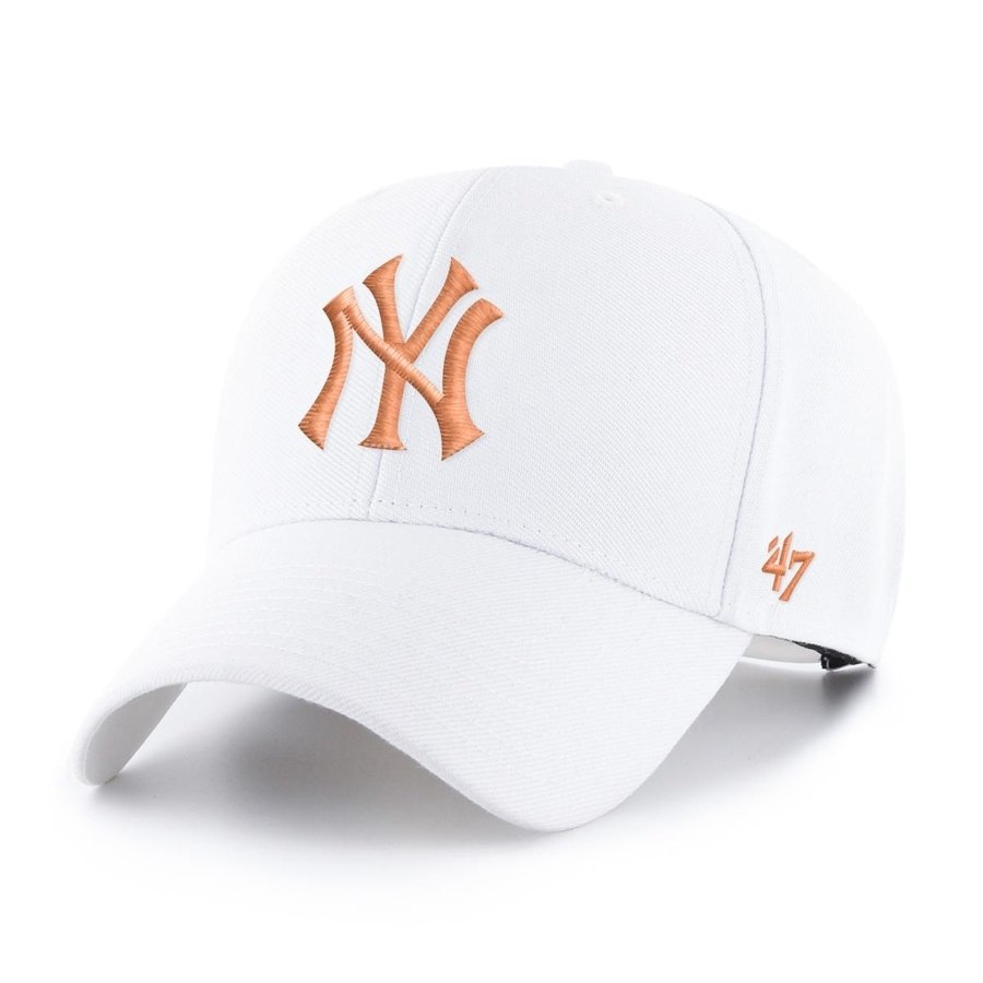 Czapka 47 Brand MLB New York Yankees '47 MVP SNAPBACK biała