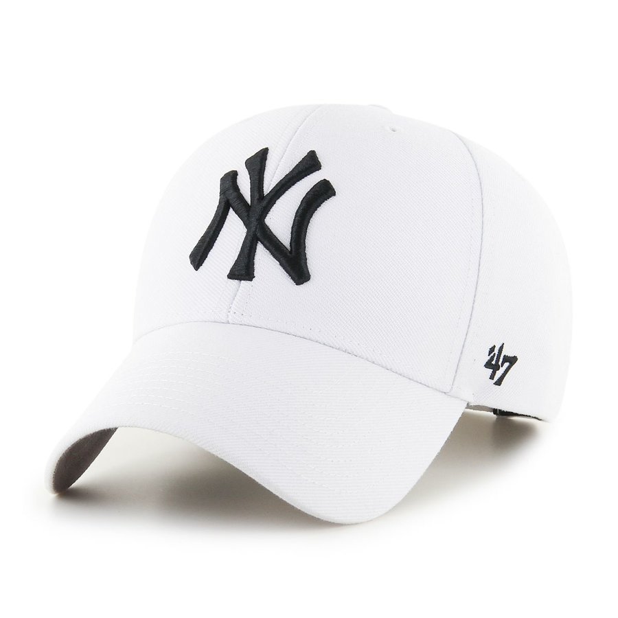 Czapka 47 Brand MLB New York Yankees '47 MVP Snapback biała B-MVPSP17WBP-WH