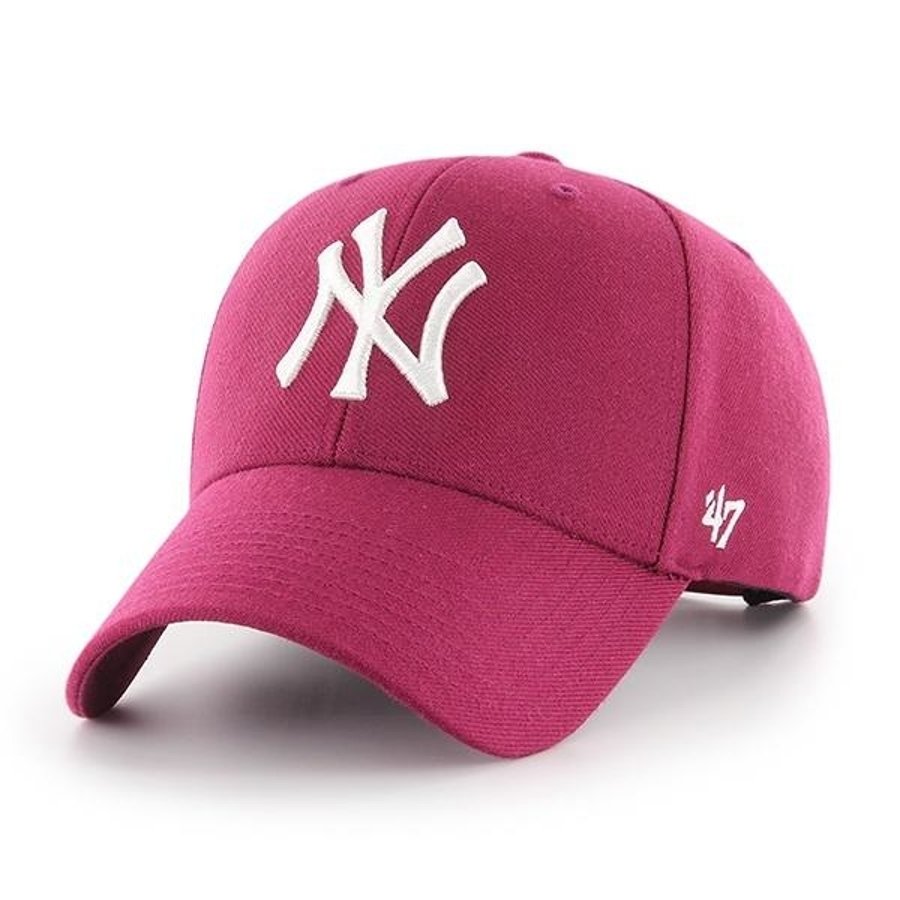 Czapka 47 Brand MVP Snapback MLB New York Yankees bordowa