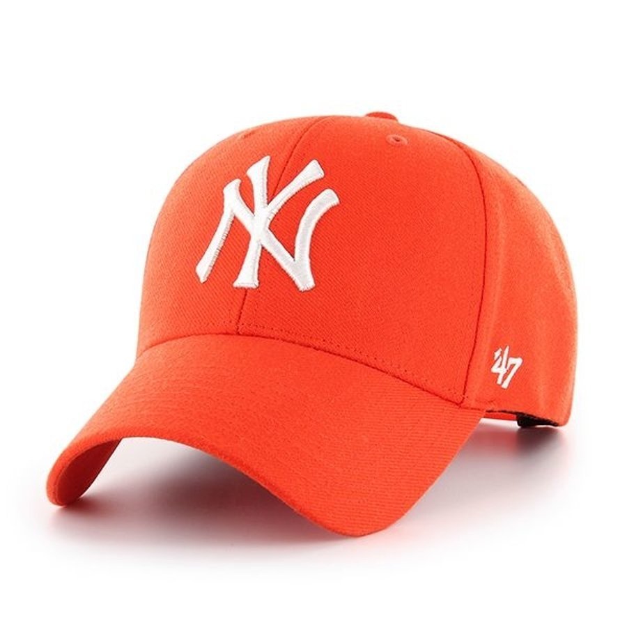 Czapka 47 Brand MVP Snapback MLB New York Yankees pomarańczowa