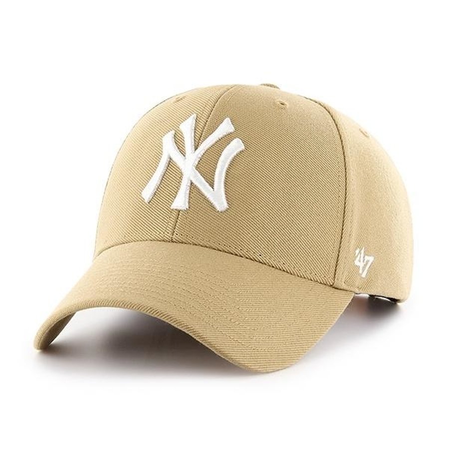 Czapka 47 Brand MVP Snapback New York Yankees beżowa