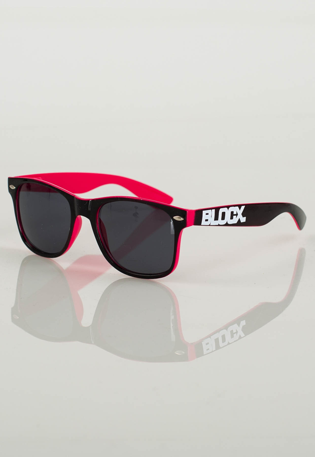 Okulary Blocx Two Tone 164 czarno różowe