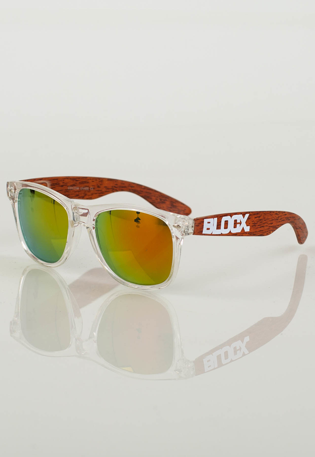 Okulary Blocx Wood 162 brązowe
