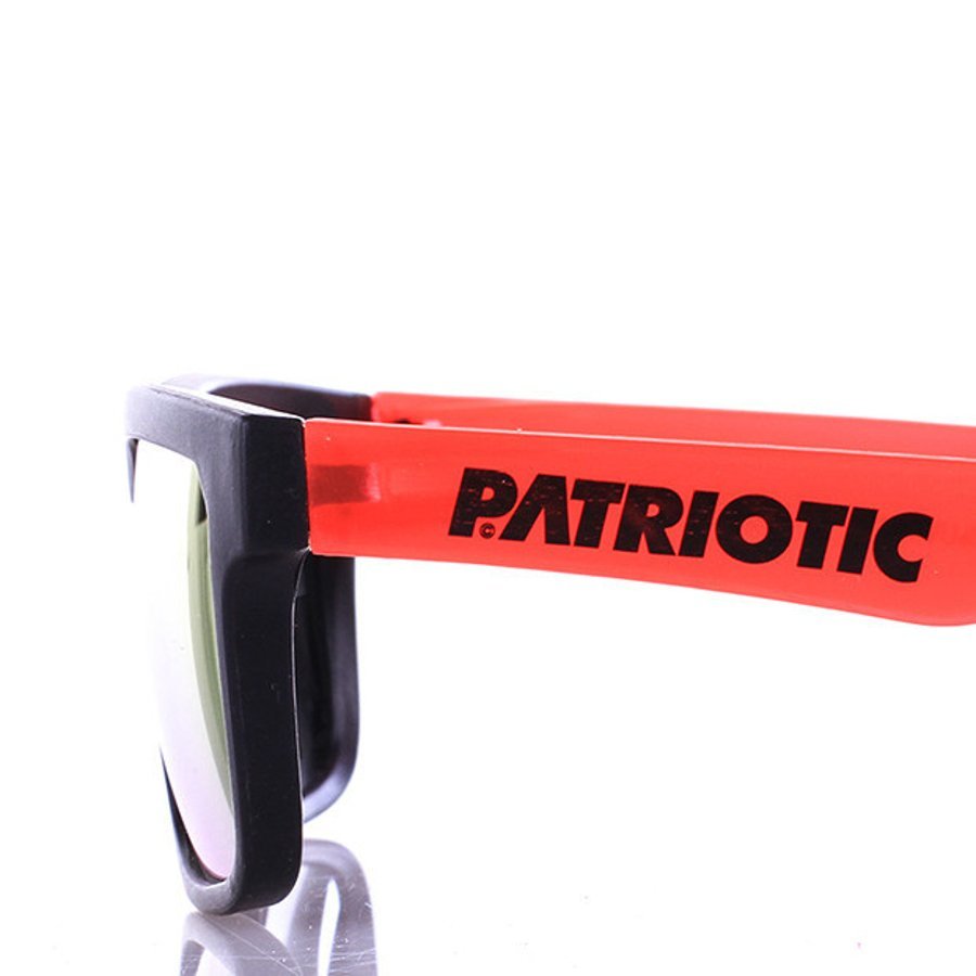 Okulary Patriotic Black Mat Red 3030