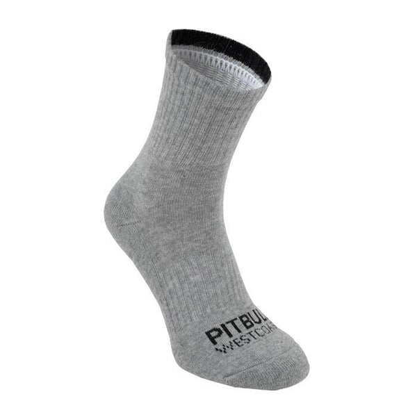 Skiety Pit Bull High Ankle Socks TNT 3pack White/Grey/Black