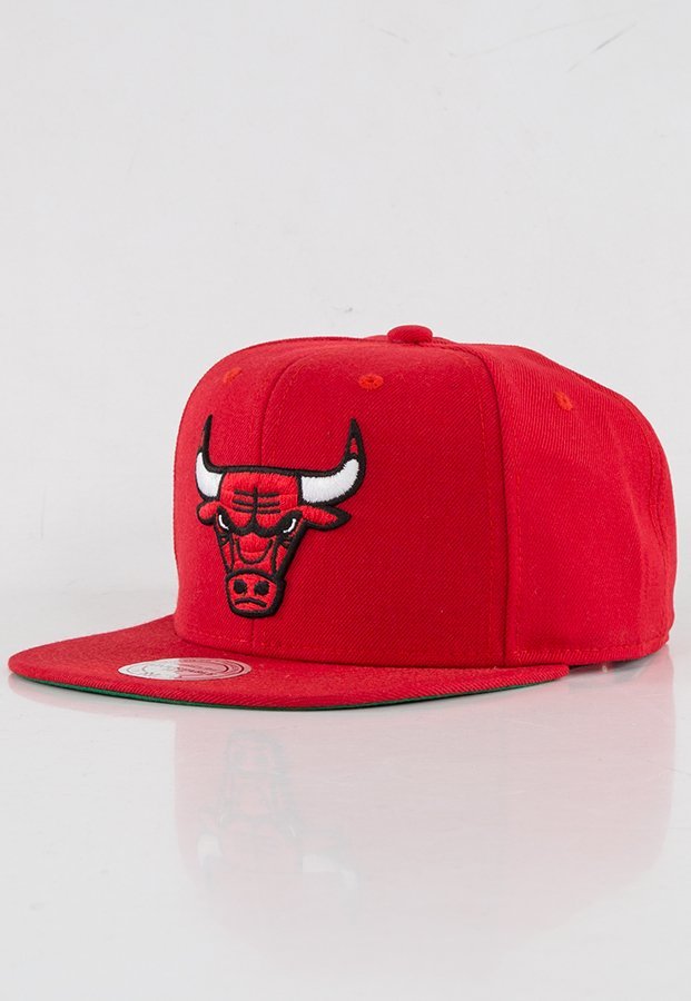Snap Mitchell & Ness NBA Wool Solid Chicago Bulls czerwony
