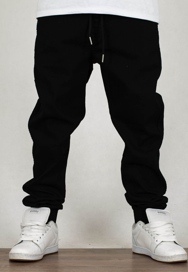 Spodnie B.O.R. Biuro Ochrony Rapu Joggery Skin czarny jeans