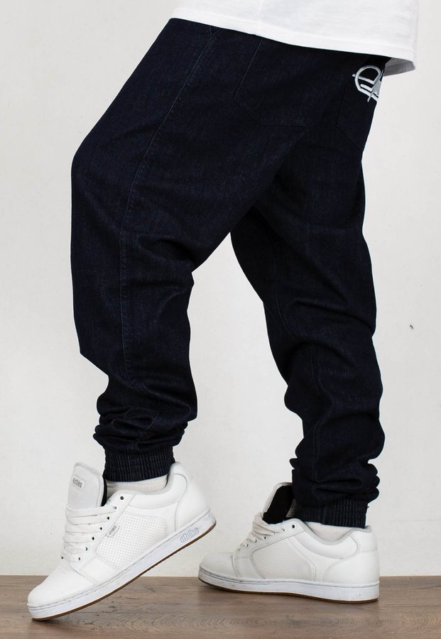 Spodnie El Polako Joggery Slim Jeans z Gumą SPP dark