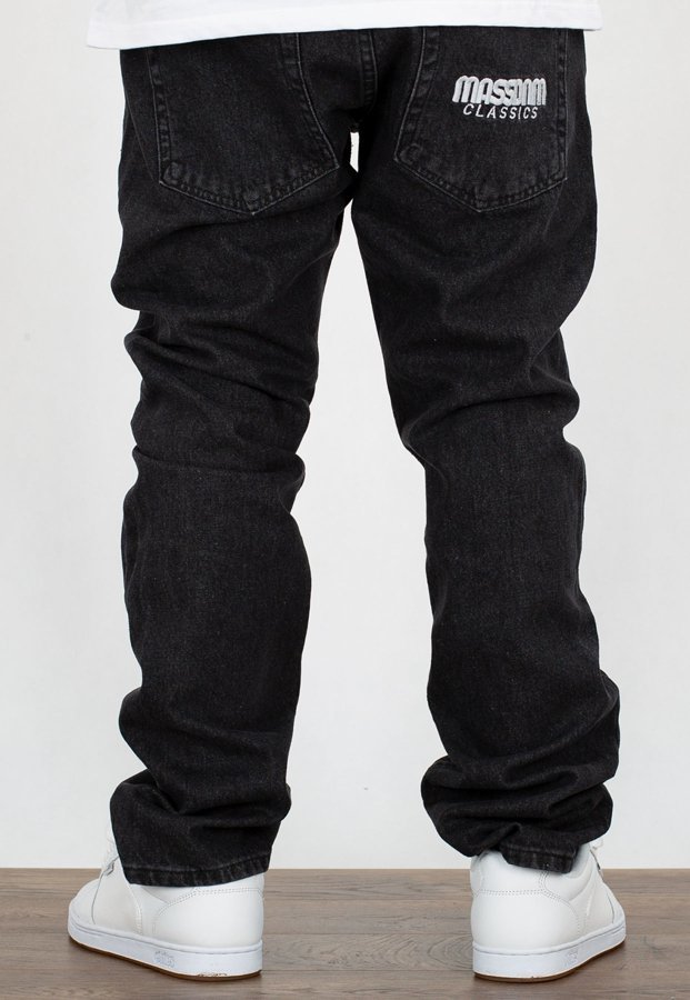 Spodnie Mass Straight Fit Classics black rinse