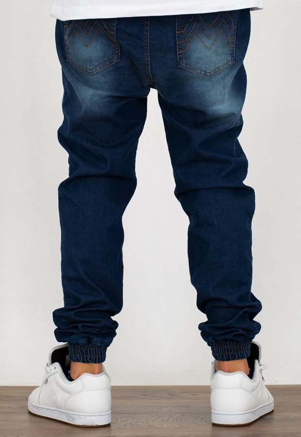 Spodnie Moro Sport Joggery M Line Pocket guma w pasie damage wash jeans