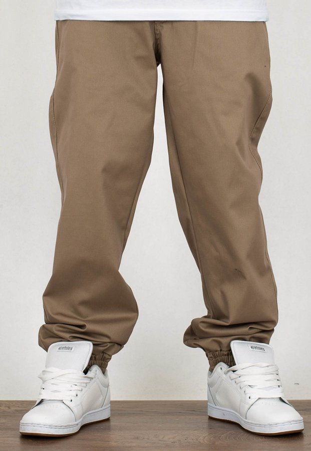 Spodnie Moro Sport Joggery Medium Baseball Leather beżowe