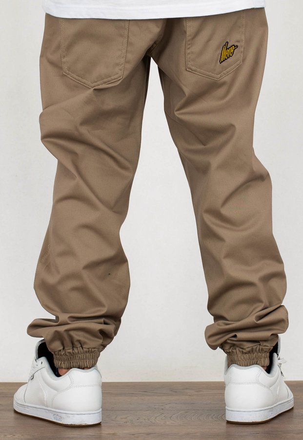 Spodnie Moro Sport Joggery Mini Slant Tag Pocket beżowe