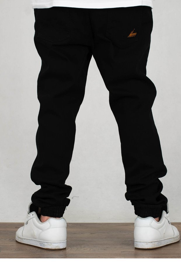 Spodnie Moro Sport Joggery Mini Slant Tag Pocket black jeans