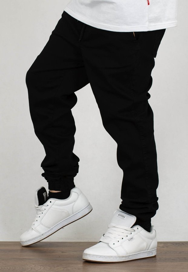 Spodnie Moro Sport Joggery Mini Slant Tag Pocket czarny jeans
