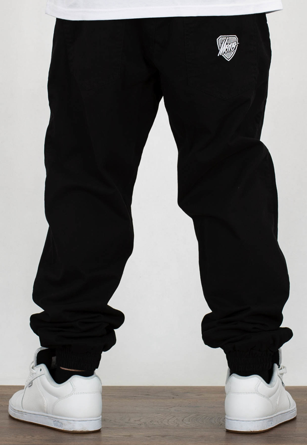 Spodnie Moro Sport Joggery Shield Slant Tag Pocket czarne