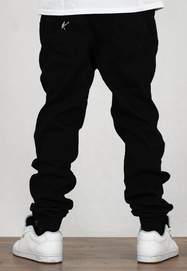 Spodnie Moro Sport Joggery Stich M Pocket czarny jeans