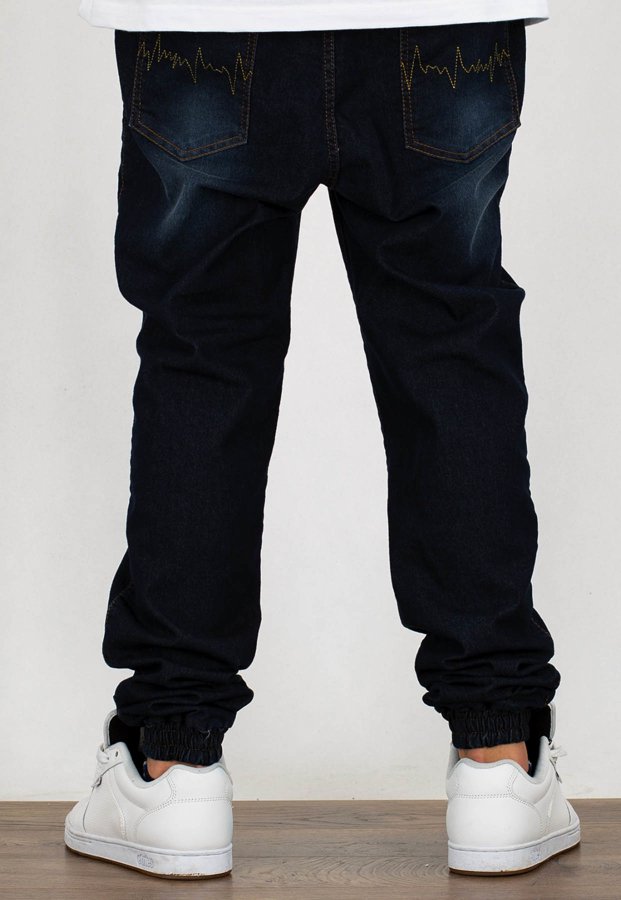 Spodnie Moro Sport Joggery Wave Pocket guma w pasie stone wash jeans
