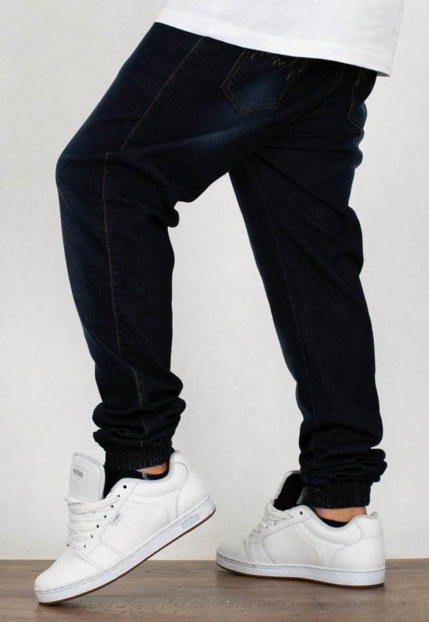 Spodnie Moro Sport Joggery Wave Pocket guma w pasie stone wash jeans