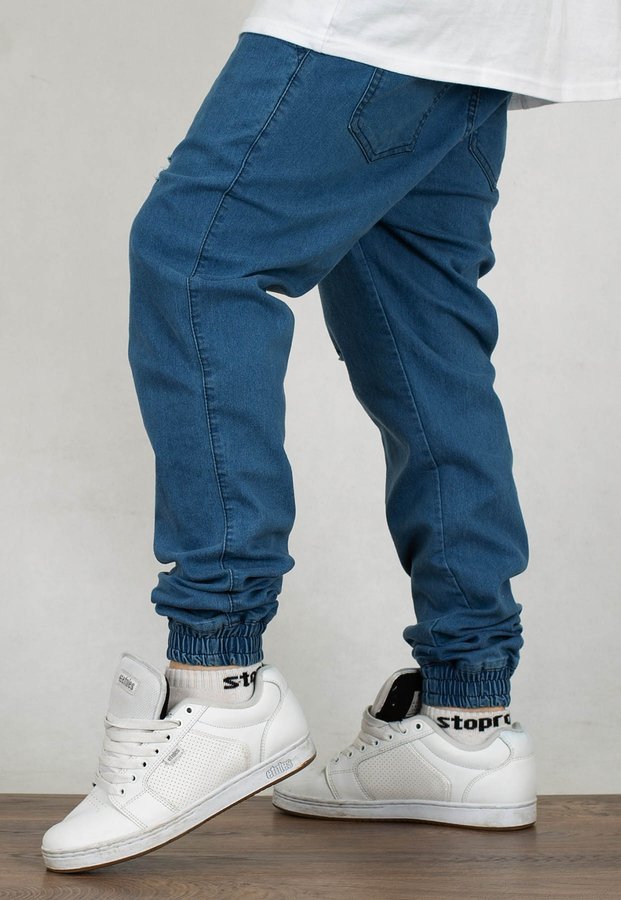 Spodnie Patriotic Jeans Joggery Futura Mini Przetarcia jasne niebieskie